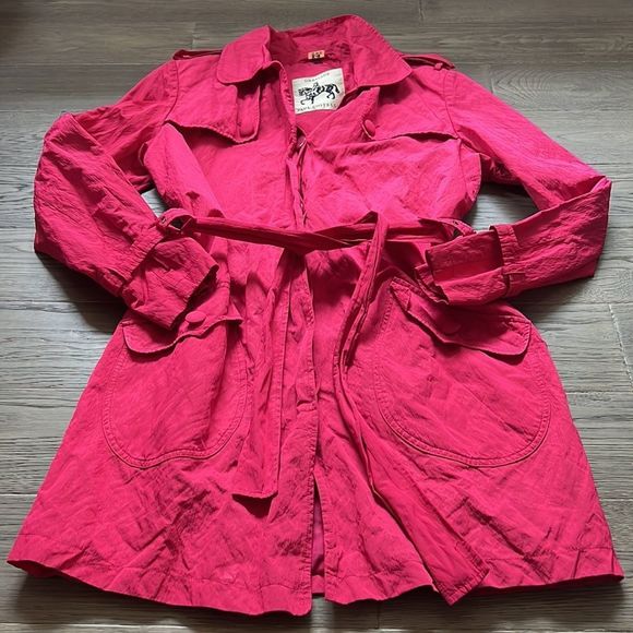 🔥paul Costelloe🔥 | Vintage hot pink trench coat - Picture 2 of 15